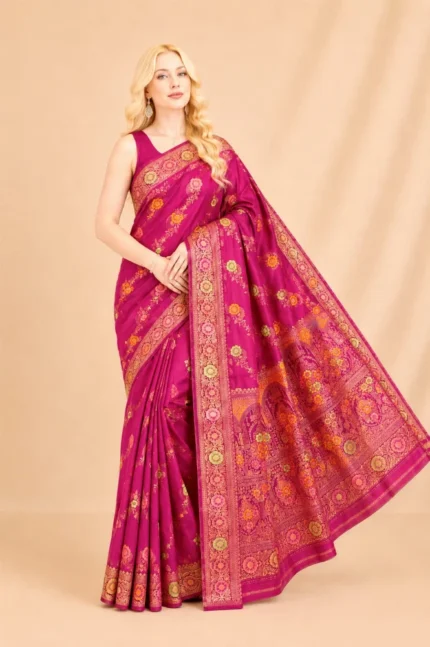 Gulbahar Mashru Banarasi Saree